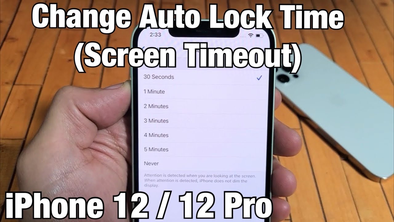 iPhone Screen Timeout How to change follow 4 steps?