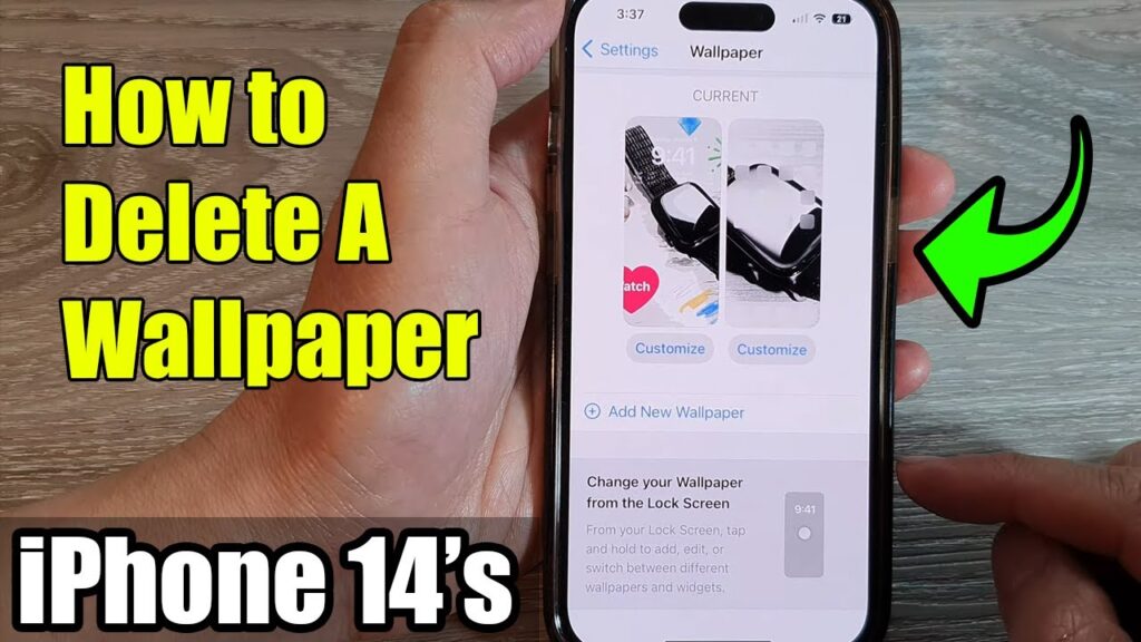 How to delete wallpaper on iPhone?