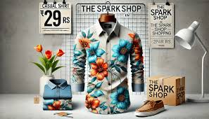 299 Rs Only Flower Style Casual Men's Shirt Long Sleeve – A Fashion Bargain from TheSparkShop.in